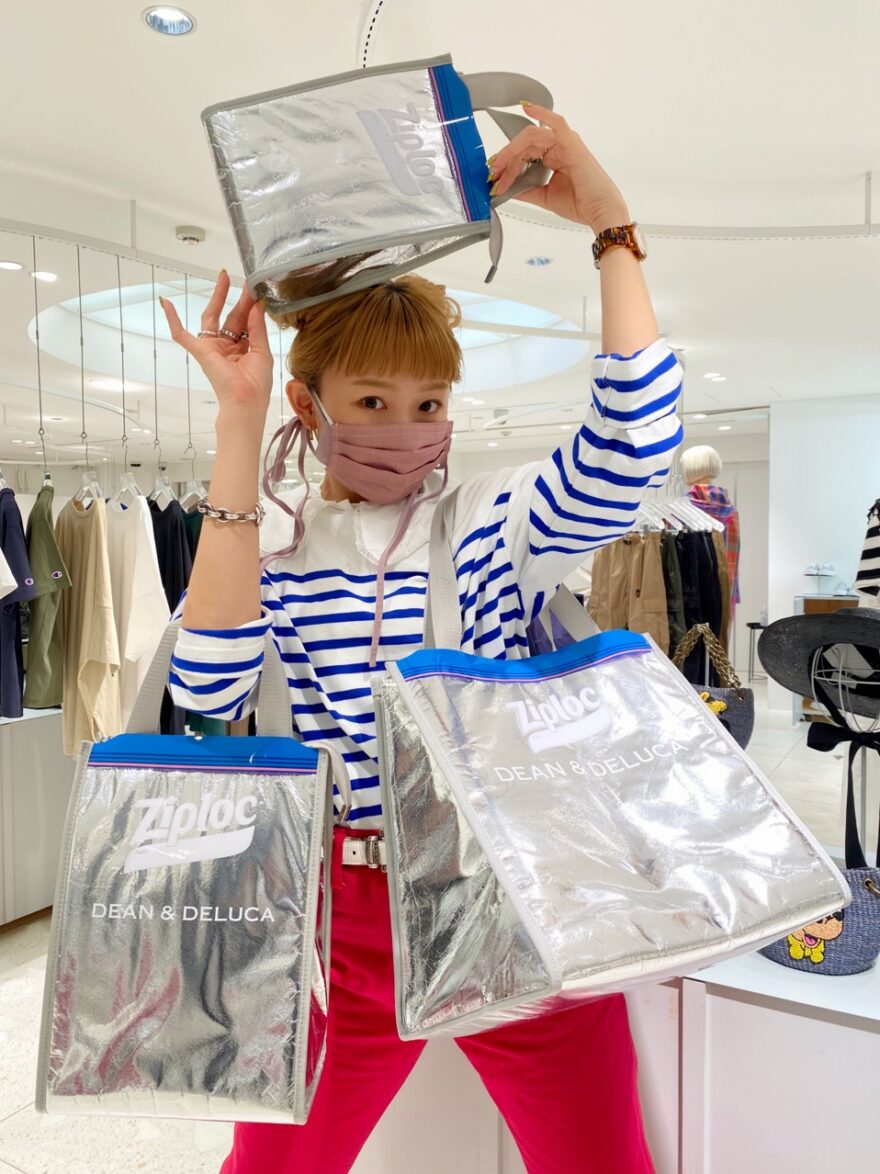 Ziploc×DEAN＆DELUCA×BEAMS COUTURE クーラーバッグポリ塩化ビニルアルミニウム