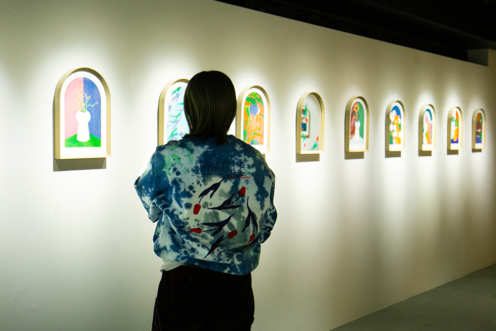一乗ひかる シルクスクリーン 作品 一乗ひかる 個展 ”FOOT WORK” | Art Gallery Director's Blog