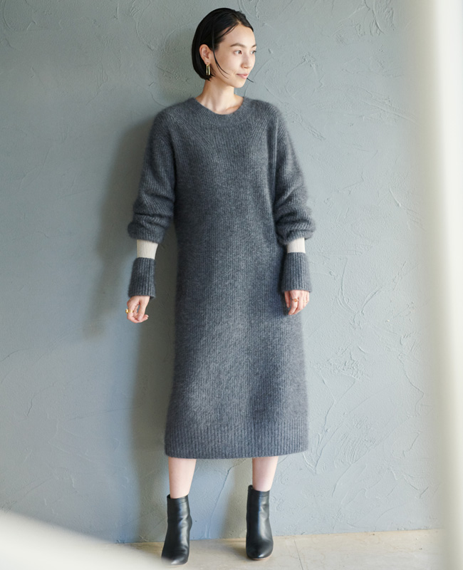 貴重！目黒越子さんDemi-Luxe BEAMS / フリースタイルニット.M 目黒 越