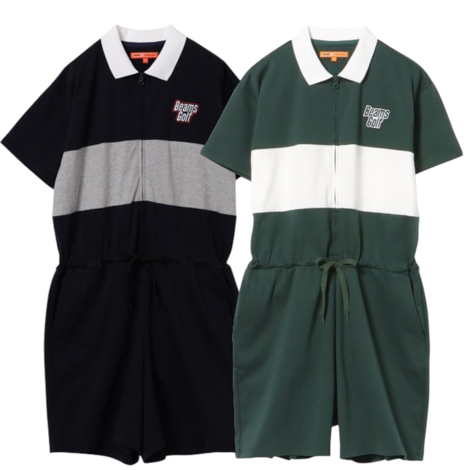 BEAMS GOLF ORANGE LABEL ストレッチ オールインワン ラガーなゴルフ