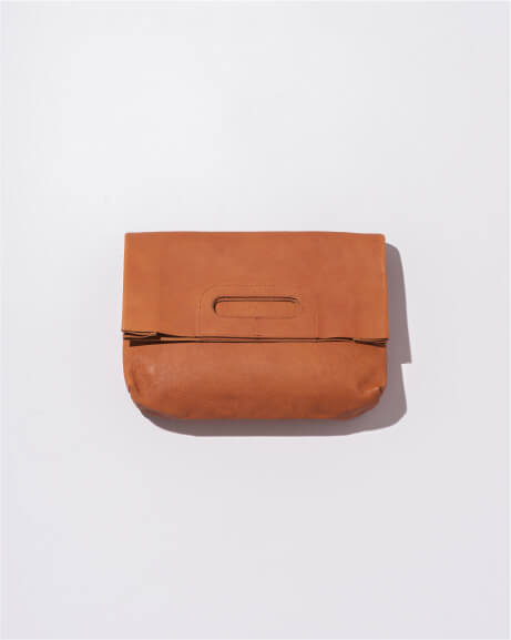 2WAY LEATHER CLUTCH BAG