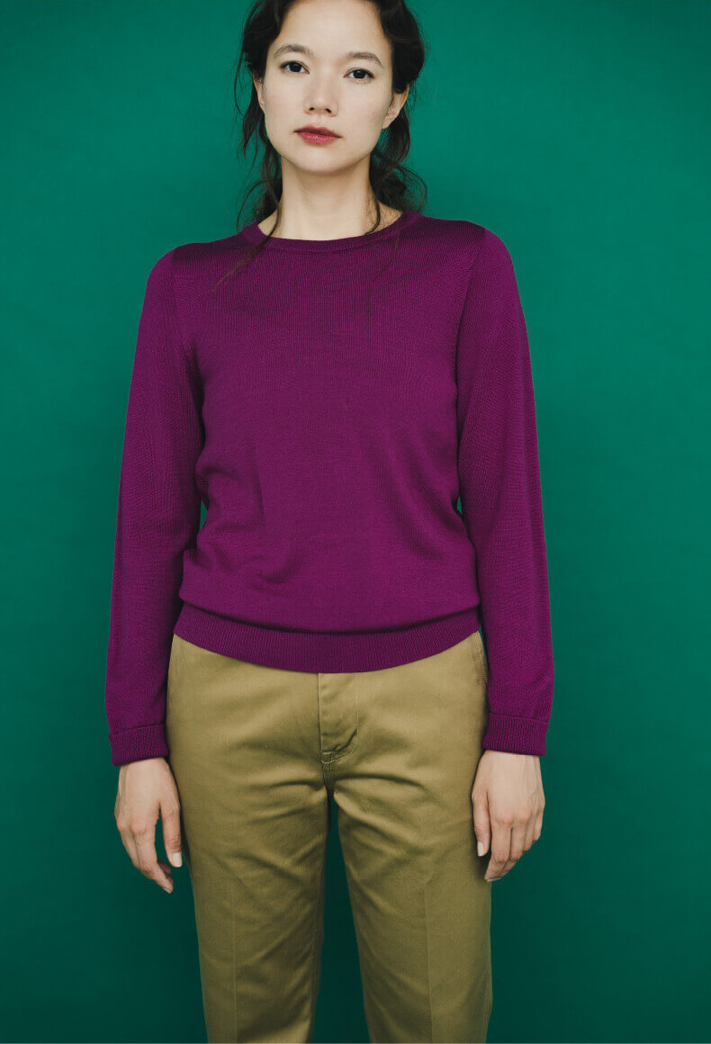 HIGH GAUGE CREW-NECK KNIT