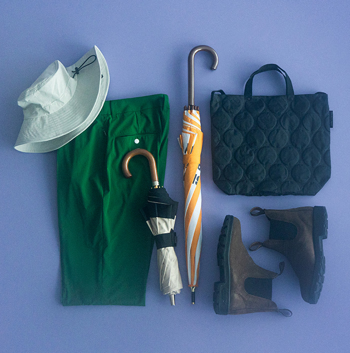 雨から、晴れへ。 Rainy Day Wear & Goods