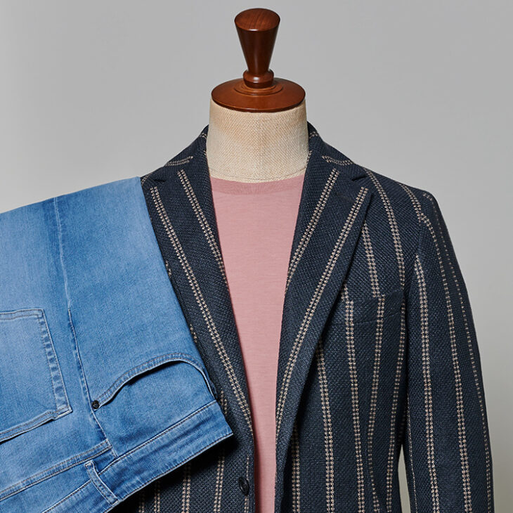 遊び心ある大人の休日ジャケパンスタイル